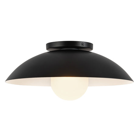 Kuzco Umbra 14-in (6-in Height) Semi-Flush Mount