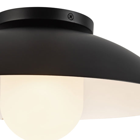 Kuzco Umbra 14-in (6-in Height) Semi-Flush Mount