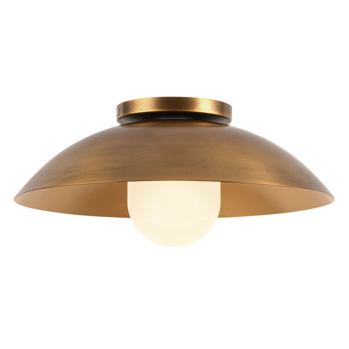 Kuzco Umbra 14-in (6-in Height) Semi-Flush Mount