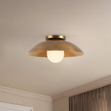 Kuzco Umbra 14-in (6-in Height) Semi-Flush Mount
