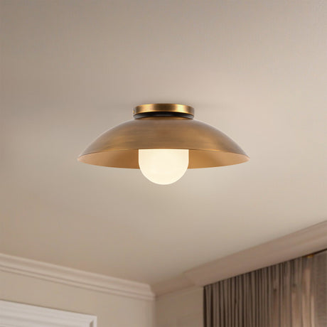 Kuzco Umbra 14-in (6-in Height) Semi-Flush Mount