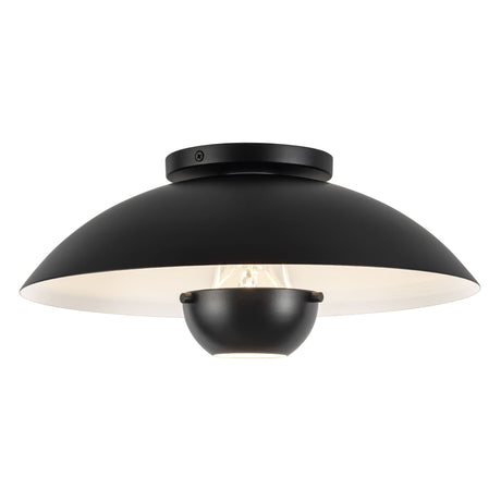 Kuzco Umbra 14-in (5-in Height) Semi-Flush Mount