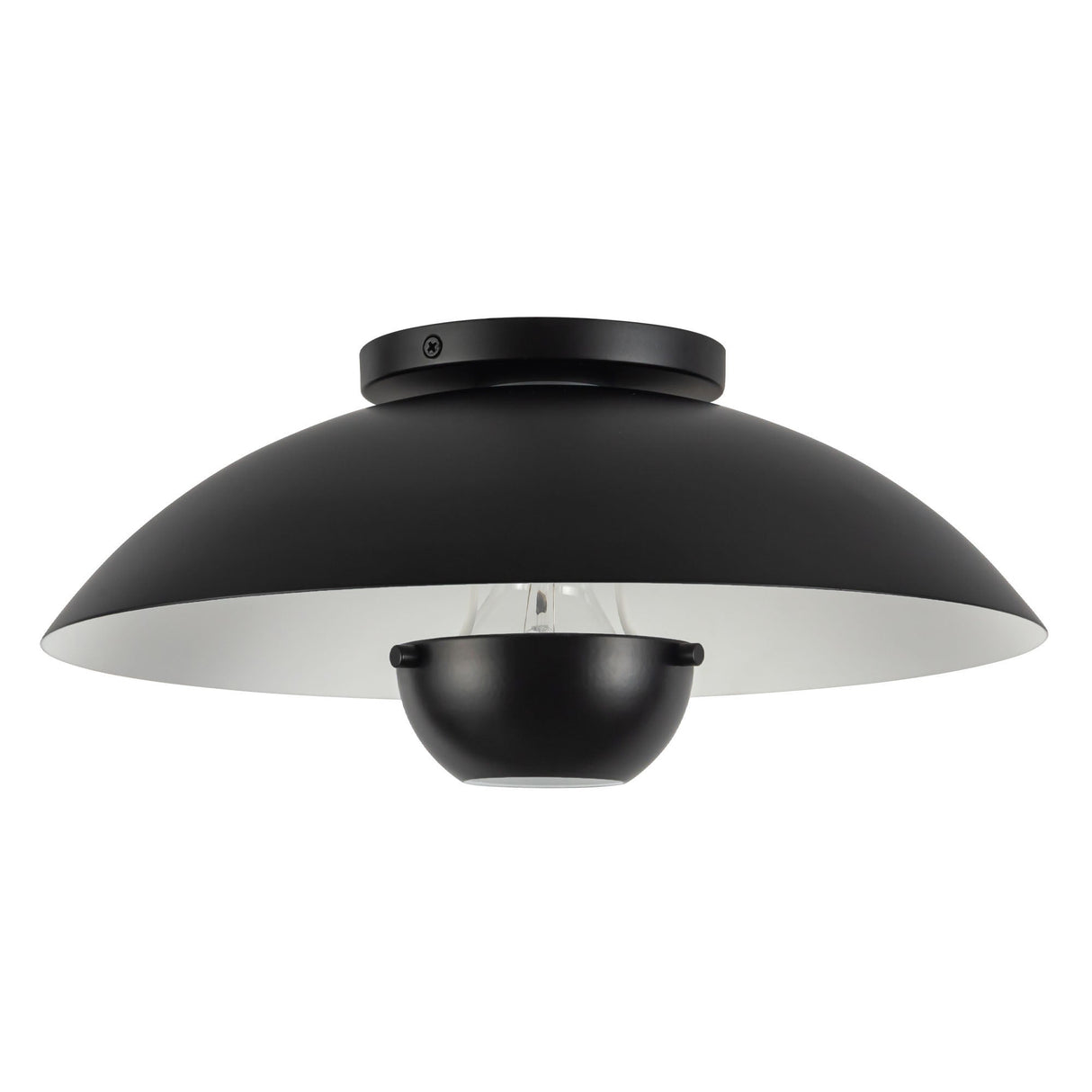 Kuzco Umbra 14-in (5-in Height) Semi-Flush Mount