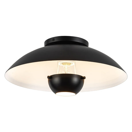 Kuzco Umbra 14-in (5-in Height) Semi-Flush Mount