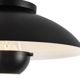 Kuzco Umbra 14-in (5-in Height) Semi-Flush Mount