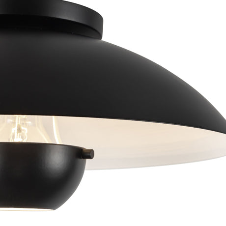 Kuzco Umbra 14-in (5-in Height) Semi-Flush Mount