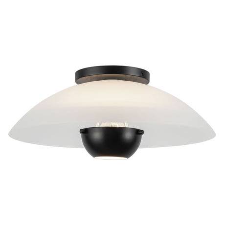 Kuzco Umbra 14-in (5-in Height) Semi-Flush Mount
