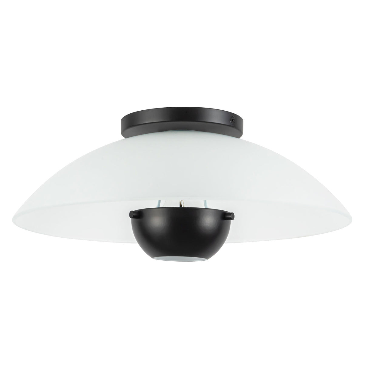 Kuzco Umbra 14-in (5-in Height) Semi-Flush Mount