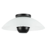 Kuzco Umbra 14-in (5-in Height) Semi-Flush Mount