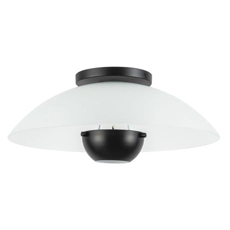 Kuzco Umbra 14-in (5-in Height) Semi-Flush Mount