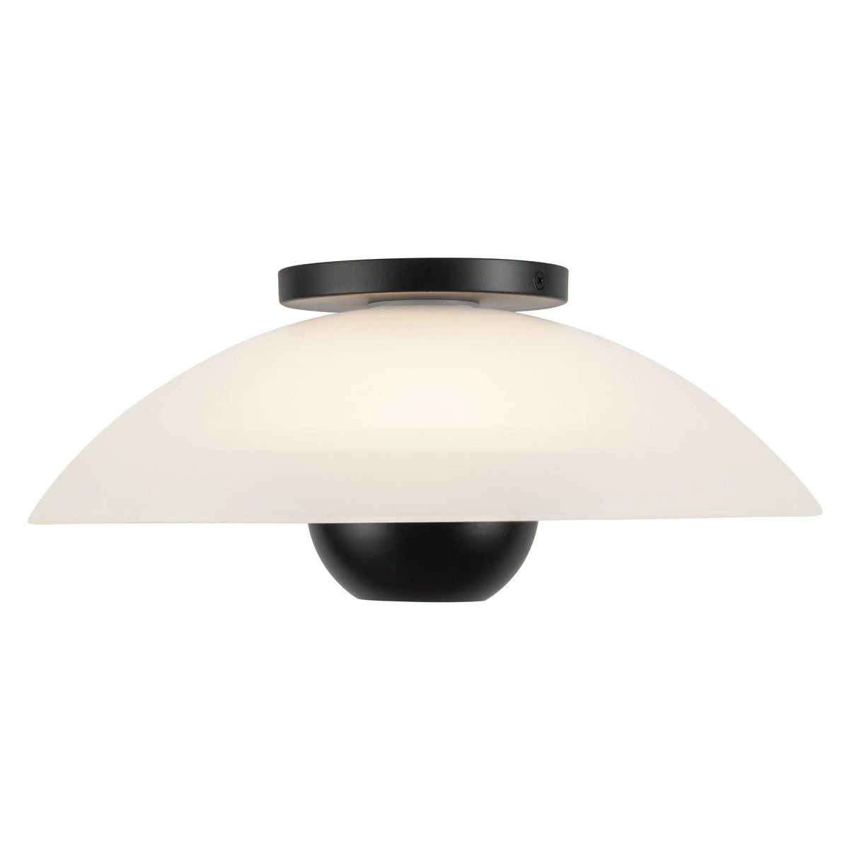 Kuzco Umbra 14-in (5-in Height) Semi-Flush Mount