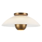Kuzco Umbra 14-in (5-in Height) Semi-Flush Mount