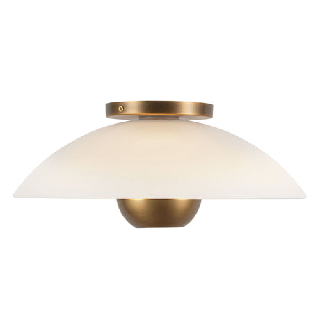 Kuzco Umbra 14-in (5-in Height) Semi-Flush Mount