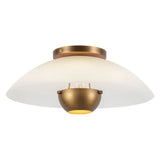 Kuzco Umbra 14-in (5-in Height) Semi-Flush Mount