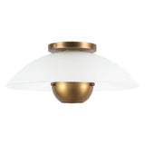 Kuzco Umbra 14-in (5-in Height) Semi-Flush Mount