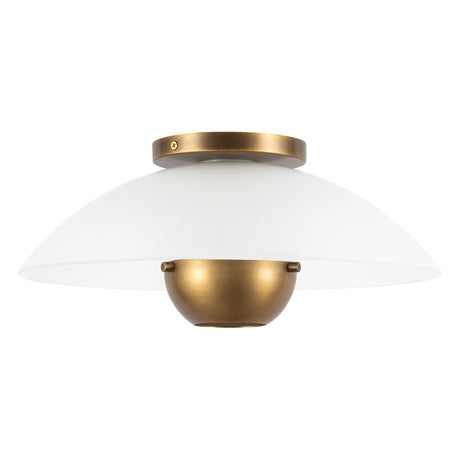 Kuzco Umbra 14-in (5-in Height) Semi-Flush Mount