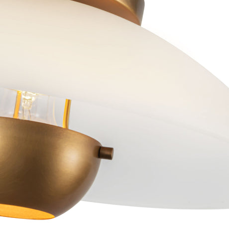 Kuzco Umbra 14-in (5-in Height) Semi-Flush Mount