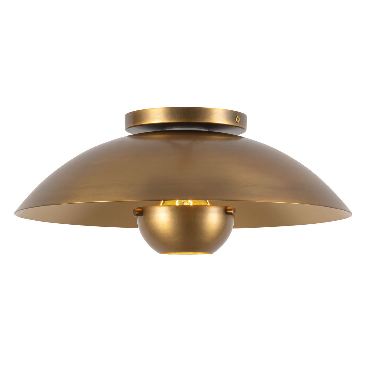 Kuzco Umbra 14-in (5-in Height) Semi-Flush Mount
