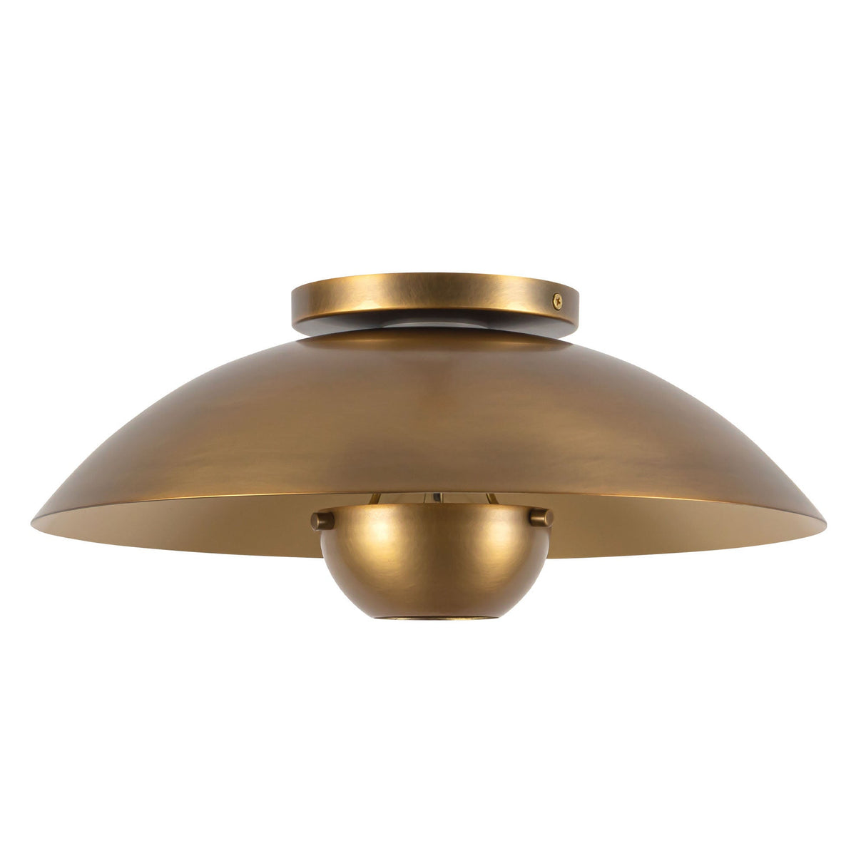 Kuzco Umbra 14-in (5-in Height) Semi-Flush Mount