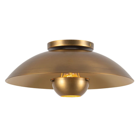 Kuzco Umbra 14-in (5-in Height) Semi-Flush Mount