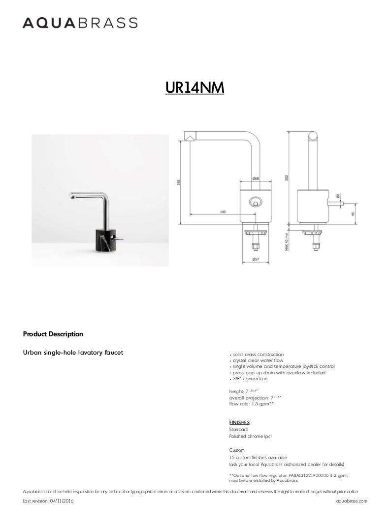Single-hole lavatory faucet