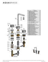 Widespread lavatory faucet