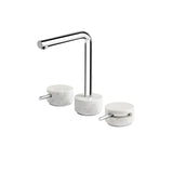 Widespread lavatory faucet