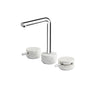 Widespread lavatory faucet