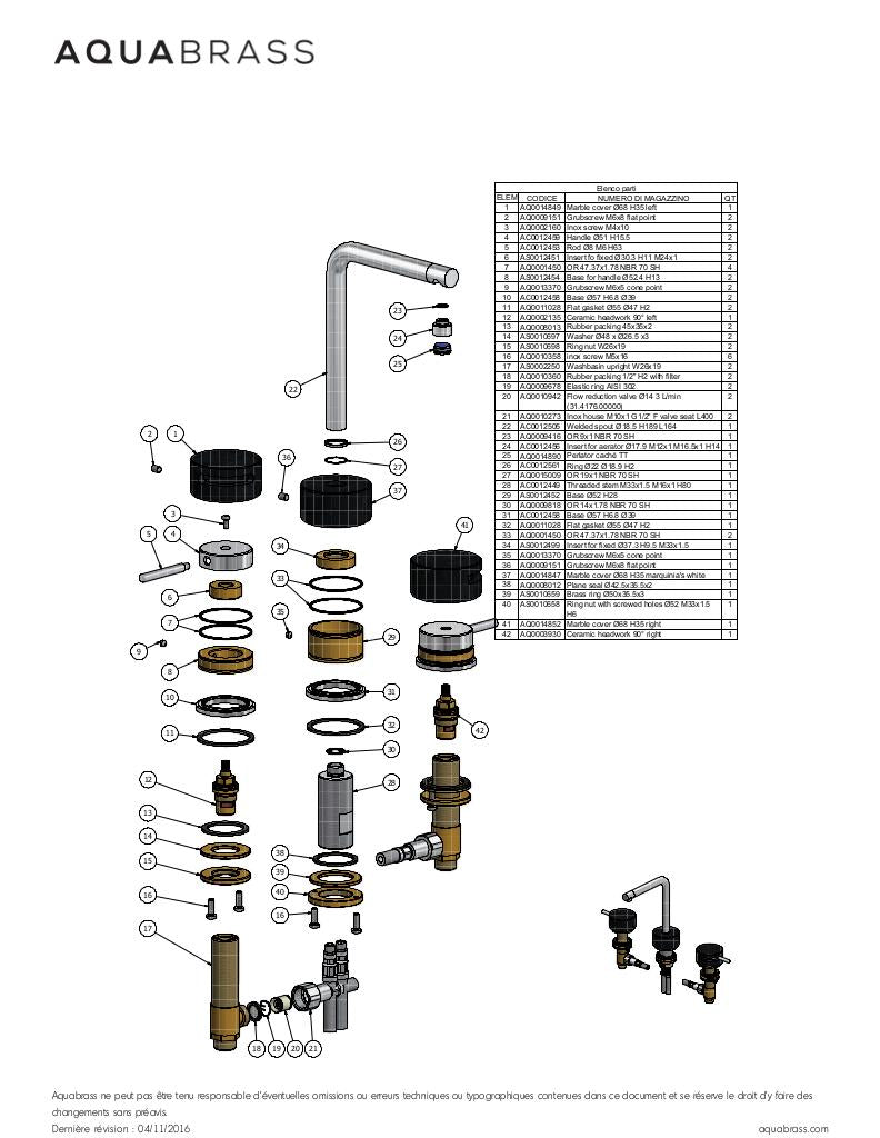 Widespread lavatory faucet