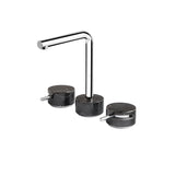 Widespread lavatory faucet