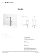 Tall single-hole lavatory faucet