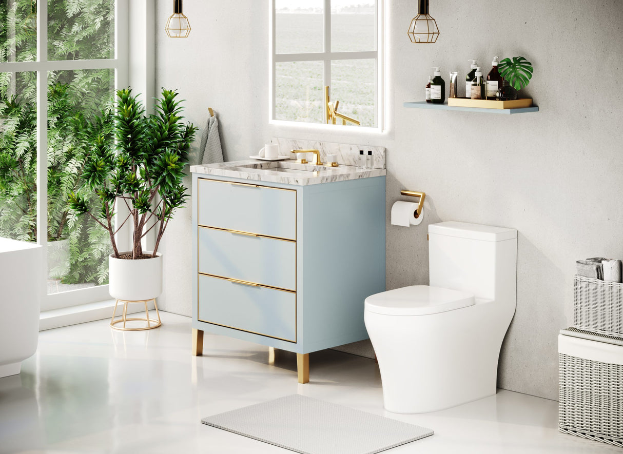 MUSE Metal Trim 30-in Single-Basin Vanity