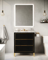 MUSE Metal Trim 30-in Single-Basin Vanity