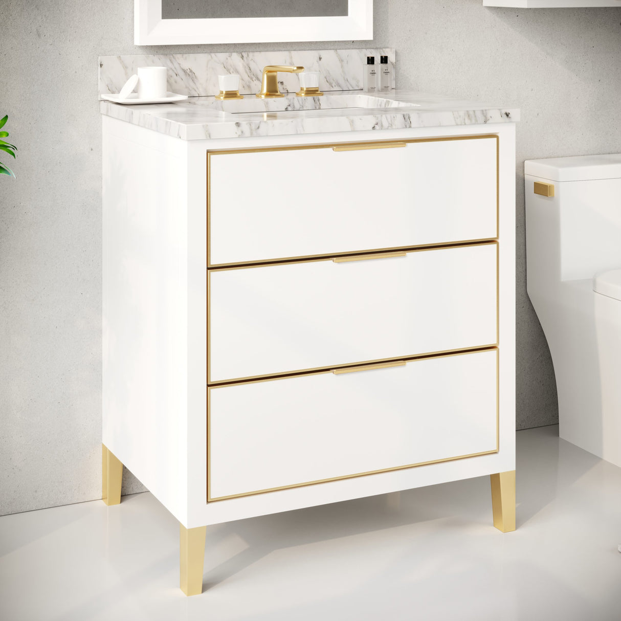 MUSE Metal Trim 30-in Single-Basin Vanity