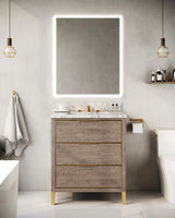 MUSE Metal Trim 30-in Single-Basin Vanity