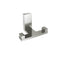 Erupt Double Towel Hook in Brushed Nickel