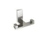 Erupt Double Towel Hook in Brushed Nickel