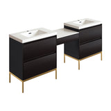 Bolton Double Vanity with Make-Up Counter