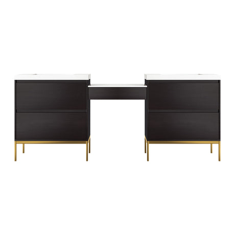 Bolton Double Vanity with Make-Up Counter