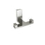 Fire Double Towel Hook in Brushed Nickel