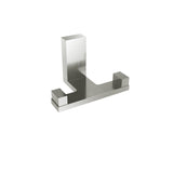 Fire Double Towel Hook in Brushed Nickel