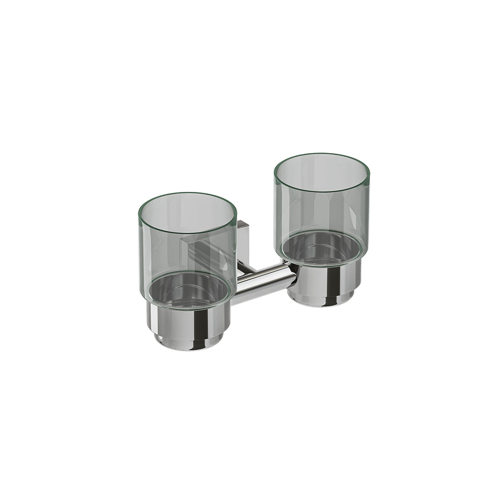 Crater Double Glass Tumbler