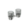 Crater Double Glass Tumbler