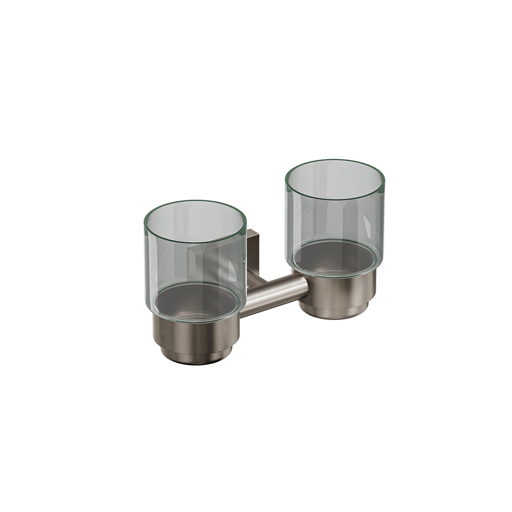 Crater Double Glass Tumbler