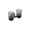 Crater Double Glass Tumbler