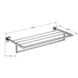 Crater Towel Shelf With Bar