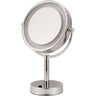 8.5″ Double Sided Lighted Free Standing Mirror Zoom 5x