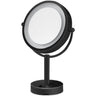 8.5″ Double Sided Lighted Free Standing Mirror Zoom 5x
