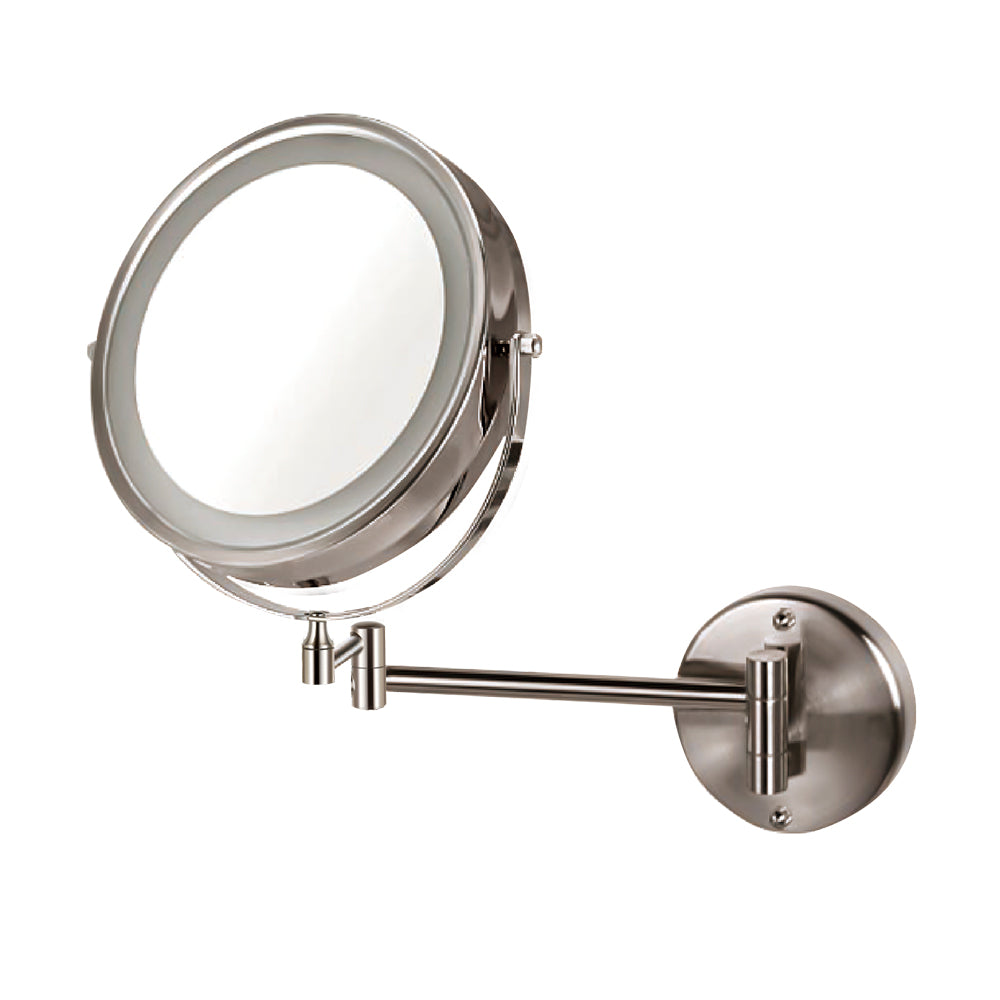 8.5″ Double Sided Lighted Wall Mounted Mirror Zoom 5x