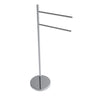 Round Freestanding Swivel Double Towel Bar
